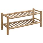 vidaXL Rack à chaussures 68 x 28 x 30 cm Bambou Naturel