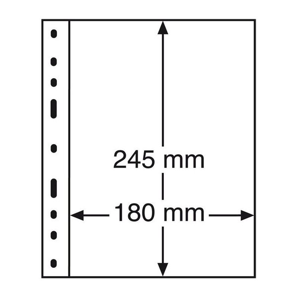 Recharges transparentes Optima à 1 compartiment pour blocs  billets.