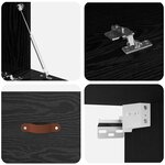 vidaXL Meuble mural Chêne noir 100 x 36.5 x 35 cm Bois d'ingénierie