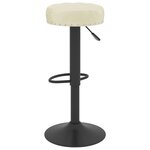 vidaXL Tabourets de bar lot de 2 crème velours