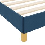 vidaXL Lit à ressorts avec matelas Bleu 120 x 190 cm tissu