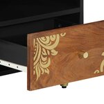 vidaXL Table basse marron miel 80 x 54 x 40 cm bois de manguier massif