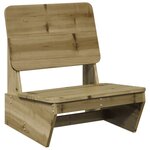 vidaXL Chaise de jardin 60x64x70 5 cm bois de pin imprégné