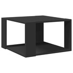 vidaXL Table basse noir 51 5x51 5x30 cm bois d'ingénierie