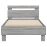 vidaXL Cadre de lit sans matelas avec tête de lit 75x190 cm