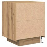vidaXL Table de chevet avec tiroir chêne artisanal 45 x 40 x 55 cm