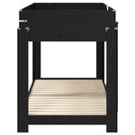 vidaXL Lit Superposé pour Enfants Chêne noir 100 x 190 cm