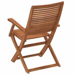 vidaXL Chaises pliantes  lot de 8  57 x 66 x 95 cm  en bois d'acacia massif