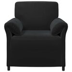 vidaXL Canapé 1 place Noir 88 x 83 x 95 cm Velours