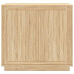 vidaXL Buffet chêne sonoma 80x34x75 cm bois d'ingénierie