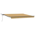 vidaXL Auvent Rétractable Automatique avec Rayures Multicolores LED 400x350 cm