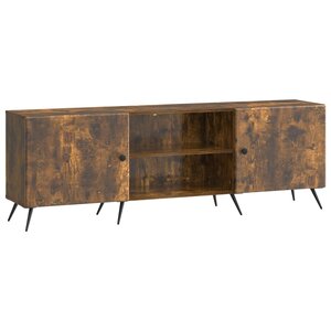 vidaXL Meuble TV Chêne fumé 150 x 31 x 50 cm Bois d'ingénierie