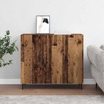 vidaXL Buffet Marron 90 x 34 x 80 cm Bois d'ingénierie