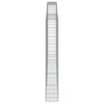 vidaXL Paniers à gabions arqués 6 Pièces 400x30x200/220 cm Fer galvanisé