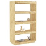 vidaXL Bibliothèque/Séparateur de pièce 80x35x135cm bois de pin massif