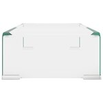 vidaXL Meuble TV/pour moniteur 40x25x11 cm verre transparent