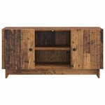 vidaXL Meuble TV 102 x 34 5 x 50 cm Bois ancien Bois d'ingénierie