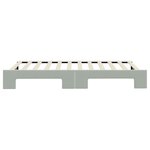 vidaXL Lit de jour avec lit gigogne gris clair 100x200 cm velours