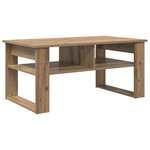 vidaXL Table basse Chêne artisanal 96 x 54 x 44 cm Bois d'ingénierie