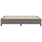 vidaXL Cadre de lit Gris clair 140 x 200 cm Tissu en velours côtelé