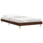 vidaXL Cadre de lit sans matelas chêne marron 90x200cm bois ingénierie