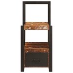 vidaXL Porte-vêtements multicolore 40x40x90 cm bois solide récupéré