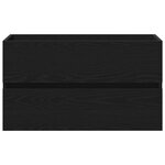 vidaXL cabinet de lavabo Chêne noir 80x38 5x45 cm Bois d'ingénierie