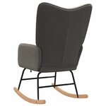 vidaXL Fauteuil relaxant Gris foncé 61 x 78 x 98 cm tissu
