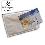 Lot de 100 enveloppes à bulles kangourou type d/4 format 170x265 mm avec poche plastique porte-document transparente intégrée