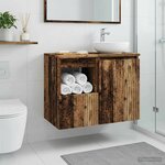 vidaXL Armoire de salle de bain Bois ancien 30 x 44 5 x 50 cm
