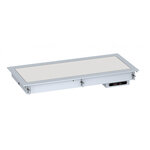 Plaque chauffante vitrocéramique drop-in blanche - 2 à 5 x gn 1/1 - combisteel -  - vitrocéramique4 x gn 1/1 1765x720x147mm