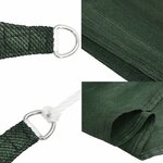 vidaXL Voile d'ombrage 160 g/m² Vert foncé 2 5x4 m PEHD