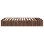vidaXL Cadre de lit sans matelas chêne marron 120x190 cm