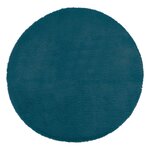 Tapis effet fourrure extra doux d80 bleu canard