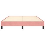 vidaXL Cadre de lit sans matelas rose 140x200 cm velours