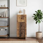 vidaXL Armoire à tiroirs Bois ancien 33 x 34 5 x 90 cm