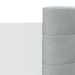 vidaXL Cadre de lit avec tête de lit et lumières LED blanc 140x200 cm