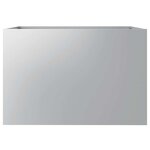 vidaXL Jardinière argenté 62x47x46 cm acier galvanisé