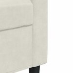 vidaXL Ensemble de canapés 3 Pièces avec coussins Crème Velours