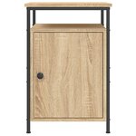 vidaXL Tables de chevet 2Pièces chêne sonoma 40x42x60cm bois d'ingénierie
