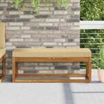 vidaXL Coussin de Siège d'Extérieur Beige 115 x 40 x 8 cm