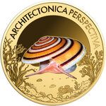 Monnaie PERSPECTIVIST ARCHITECTONICA Sea Creatures 1/1000 Oz Or 3000 Francs Chad