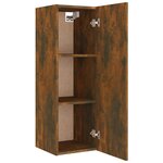 vidaXL Ensemble de meubles TV 8 Pièces Chêne fumé Bois d'ingénierie