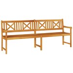 vidaXL Banc de jardin 220x56x90 cm en bois d'acacia