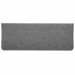 vidaXL Tapis d'escalier auto-adhésifs 30 Pièces gris 65x24 5x3 5 cm