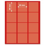 Medaillier : 12 cases - rouge
