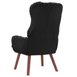 Chaise relaxante vidaXL Noir en faux cuir