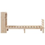 vidaXL Lit bibliothèque sans matelas 90x200 cm bois de pin massif