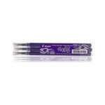 Set de 3 Recharges friXion Ball (BLS-FR7) Violet PILOT