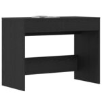 vidaXL Bureau chêne noir 101x50x76 5 cm Bois d'ingénierie